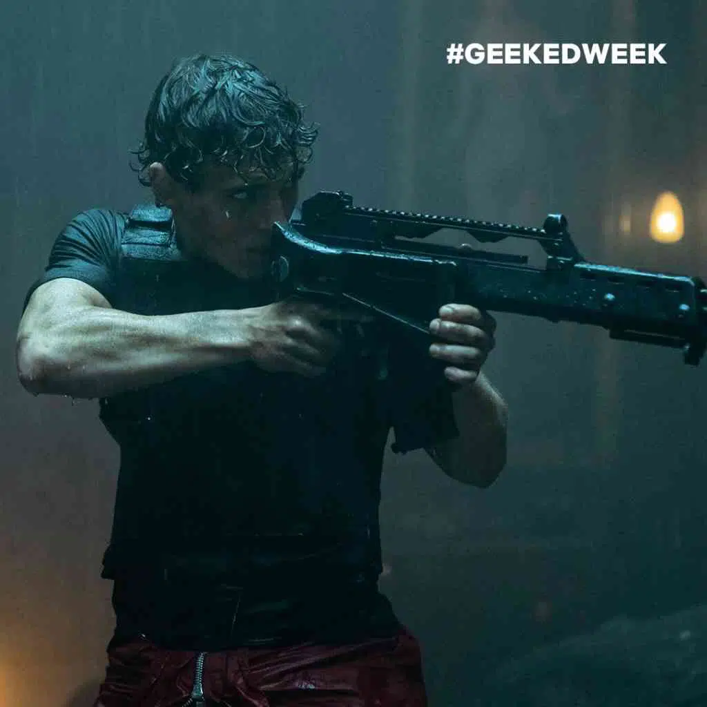 Haus des Geldes Staffel 5 - Rio hält ein Sturmgewehr. Quelle: Netflix Haus des Geldes bekommt 2021 seine fünfte und letzte Staffel! Quelle: Netflix