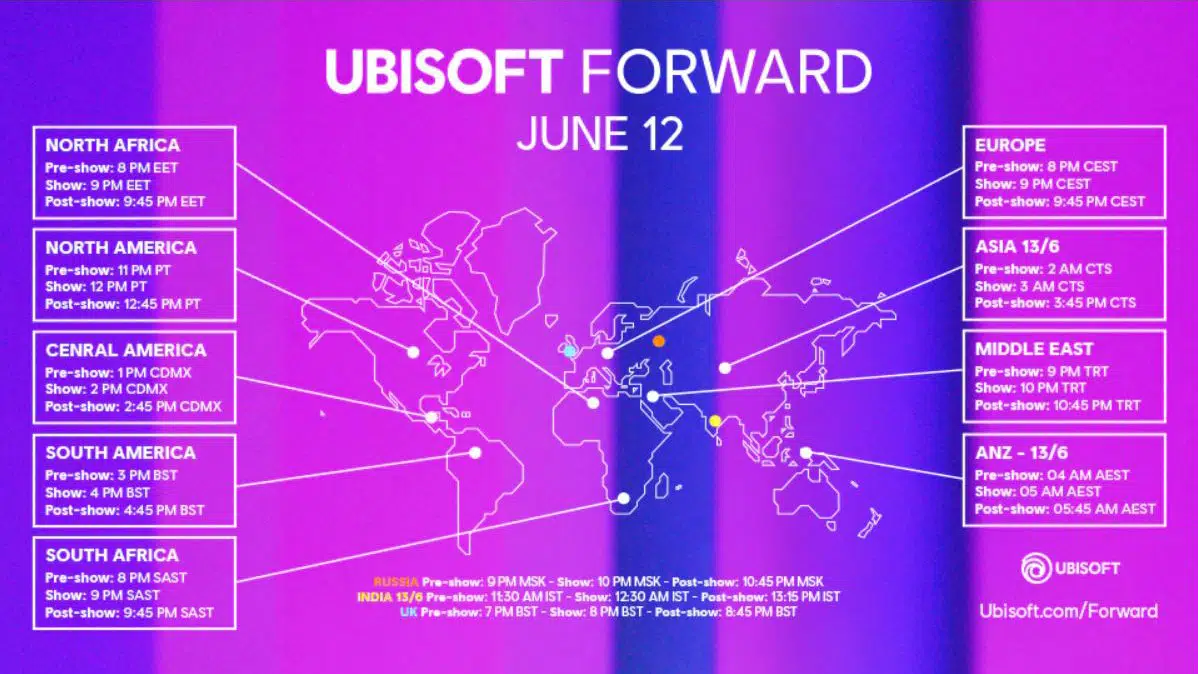 ubisoft forward juni 2021 zeitzonen ubisoft forward juni 2021 zeitzonen