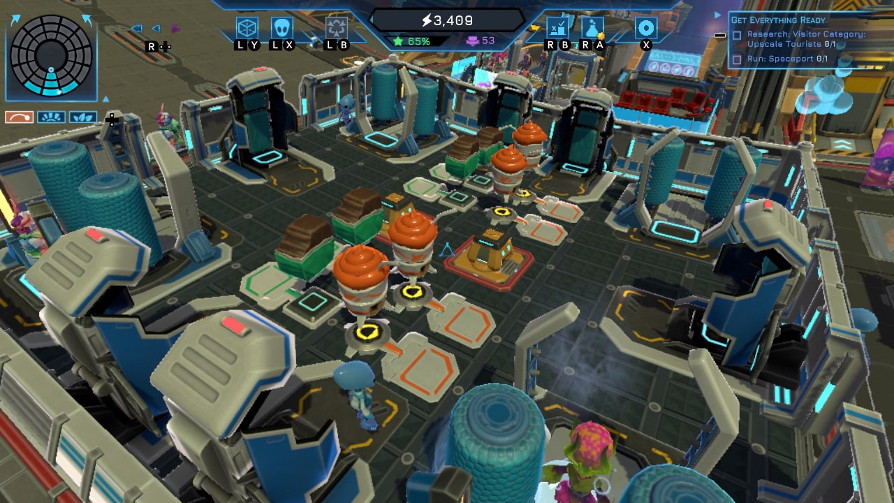 Spacebase Startopia auf der Switch. Quelle: Kalypso Media / Realmforge Studios SpacebaseStartopia Switch Screen4