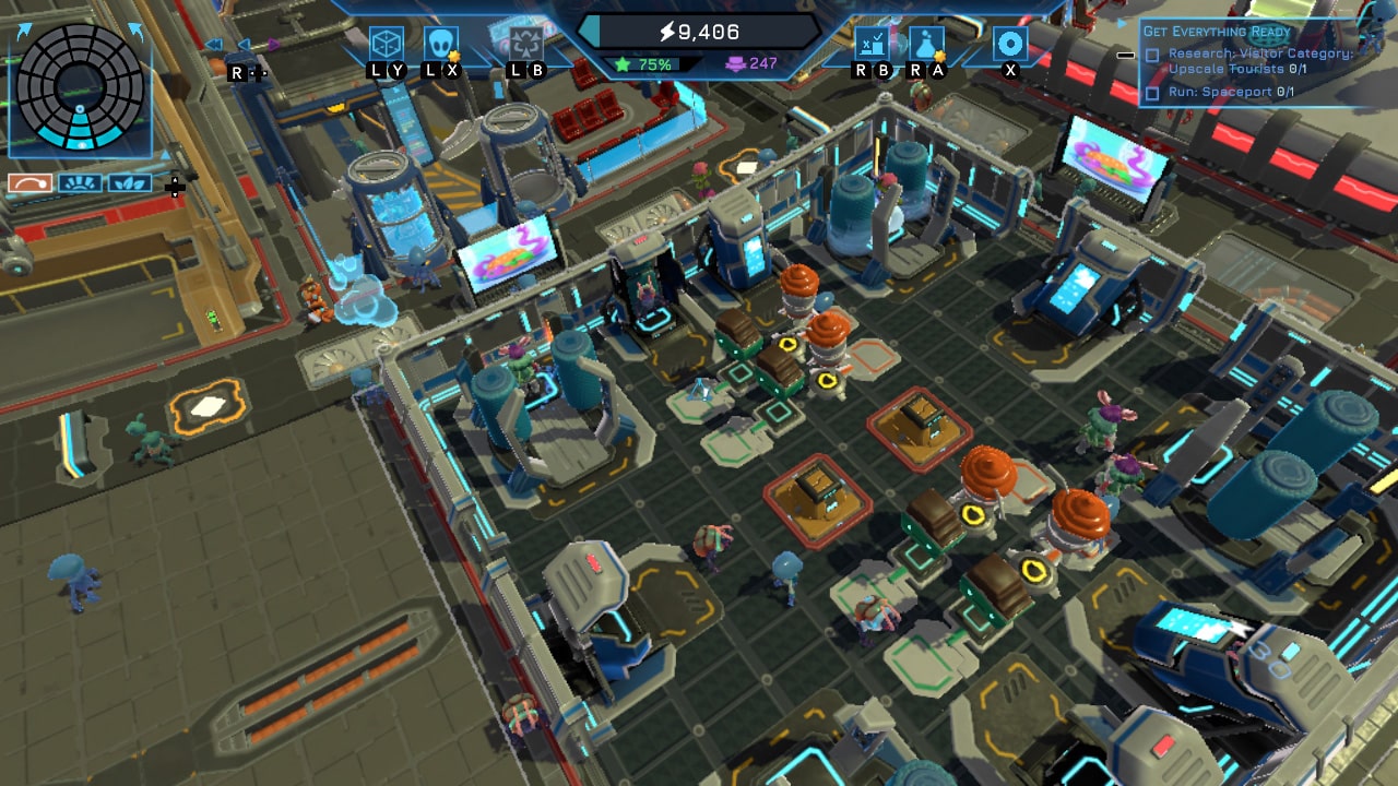 Spacebase Startopia auf der Switch. Quelle: Kalypso Media / Realmforge Studios SpacebaseStartopia Switch Screen5