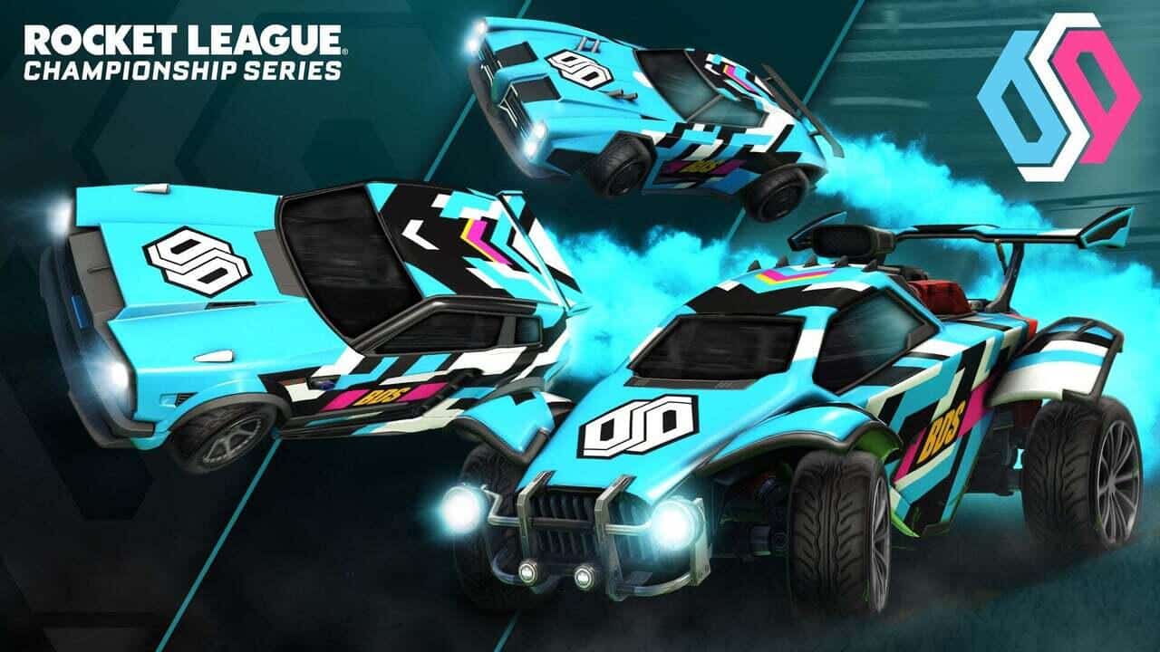 Die RLCS 2021/2022 E-Sport-Decals. Quelle: Psyonix / Epic Games Die RLCS 2021/2022 E-Sport-Decals. Quelle: Psyonix / Epic Games
