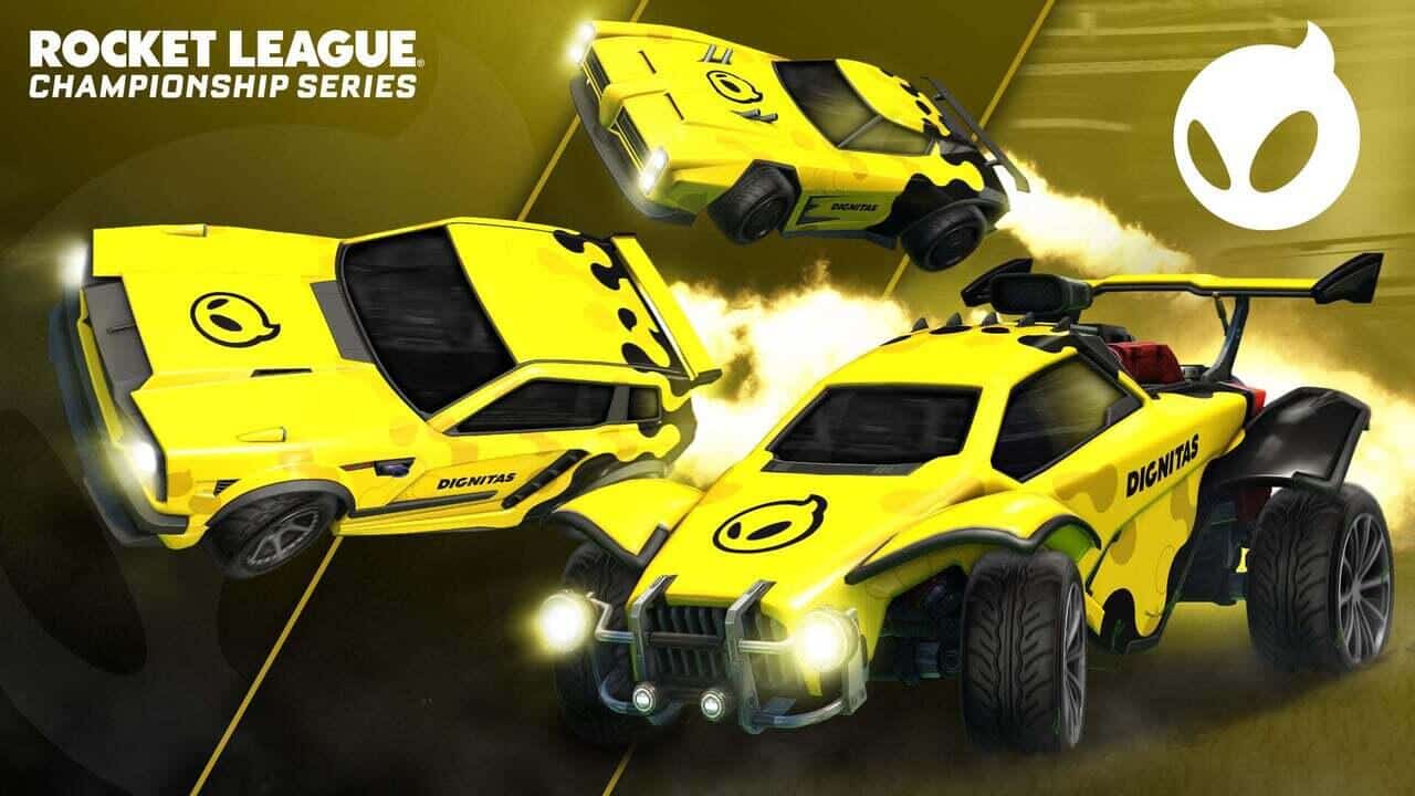 Die RLCS 2021/2022 E-Sport-Decals. Quelle: Psyonix / Epic Games Die RLCS 2021/2022 E-Sport-Decals. Quelle: Psyonix / Epic Games