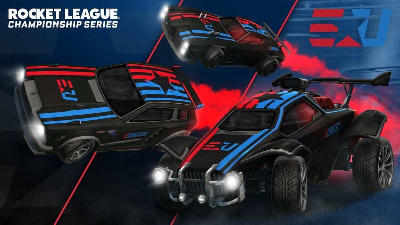 Die RLCS 2021/2022 E-Sport-Decals. Quelle: Psyonix / Epic Games Die RLCS 2021/2022 E-Sport-Decals. Quelle: Psyonix / Epic Games