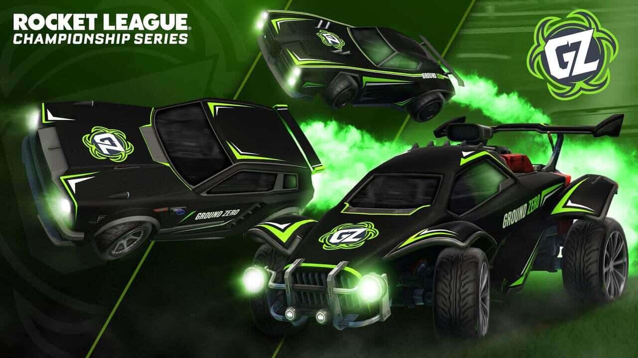 Die RLCS 2021/2022 E-Sport-Decals. Quelle: Psyonix / Epic Games Die RLCS 2021/2022 E-Sport-Decals. Quelle: Psyonix / Epic Games