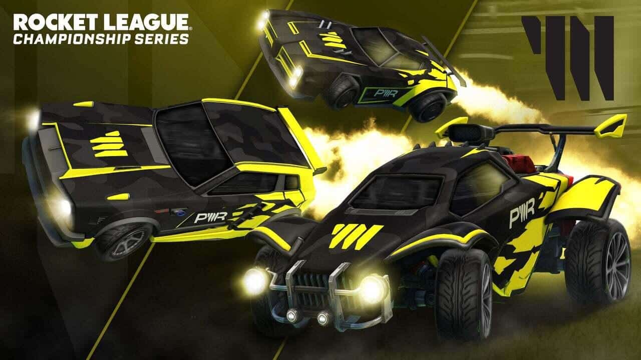 Die RLCS 2021/2022 E-Sport-Decals. Quelle: Psyonix / Epic Games Die RLCS 2021/2022 E-Sport-Decals. Quelle: Psyonix / Epic Games