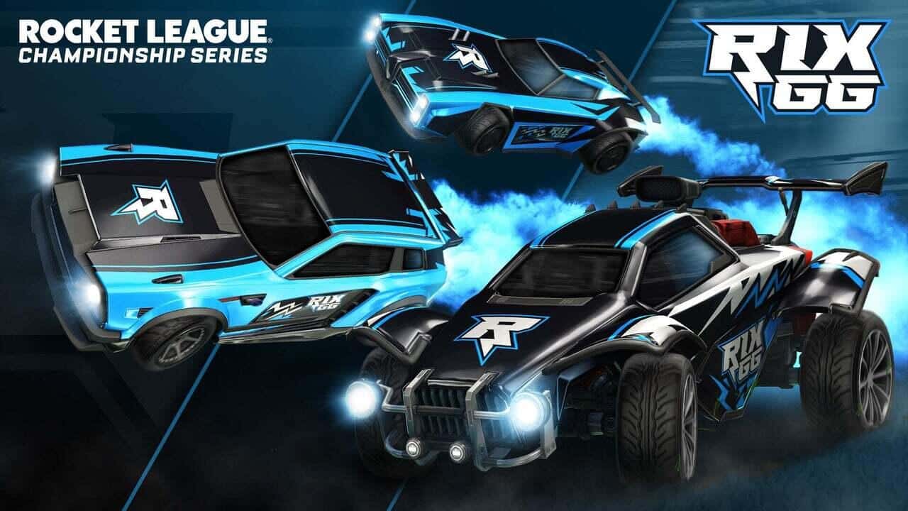 Die RLCS 2021/2022 E-Sport-Decals. Quelle: Psyonix / Epic Games Die RLCS 2021/2022 E-Sport-Decals. Quelle: Psyonix / Epic Games