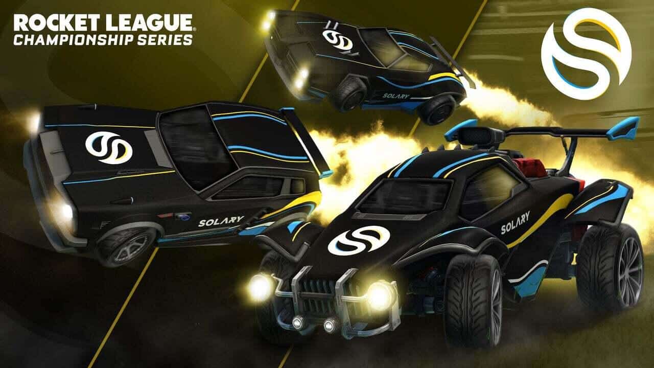 Die RLCS 2021/2022 E-Sport-Decals. Quelle: Psyonix / Epic Games Die RLCS 2021/2022 E-Sport-Decals. Quelle: Psyonix / Epic Games
