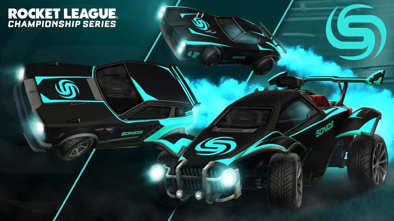 Die RLCS 2021/2022 E-Sport-Decals. Quelle: Psyonix / Epic Games Die RLCS 2021/2022 E-Sport-Decals. Quelle: Psyonix / Epic Games
