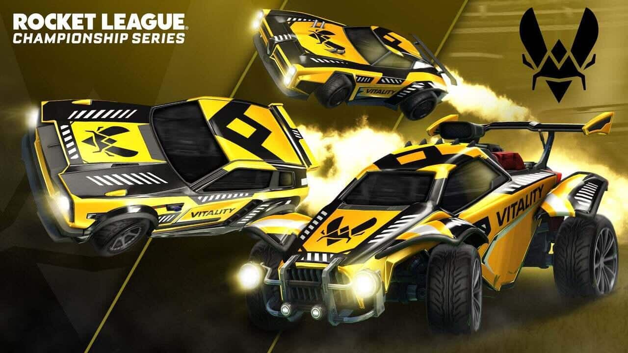 Die RLCS 2021/2022 E-Sport-Decals. Quelle: Psyonix / Epic Games Die RLCS 2021/2022 E-Sport-Decals. Quelle: Psyonix / Epic Games