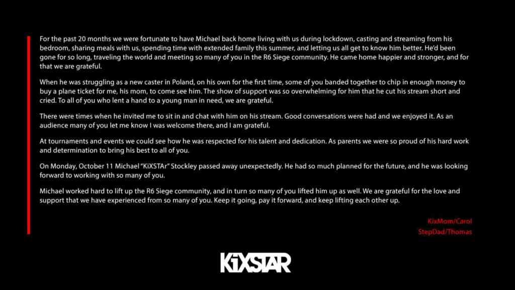 KiXSTAr verstorben - Verkündung durch Interro KiXSTAr verstorben - Verkündung durch Interro