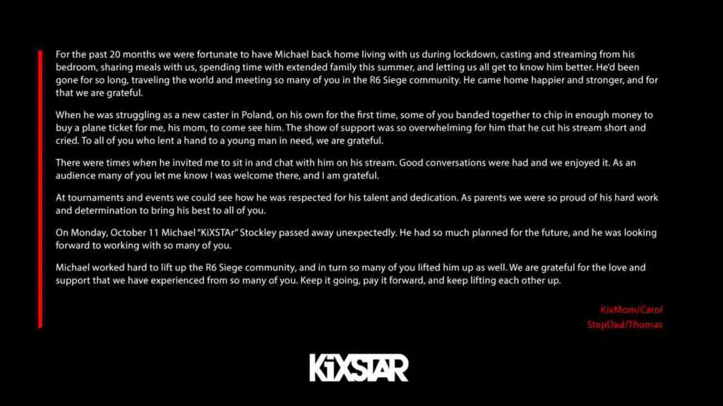 KiXSTAr verstorben - Verkündung durch Interro KiXSTAr verstorben - Verkündung durch Interro