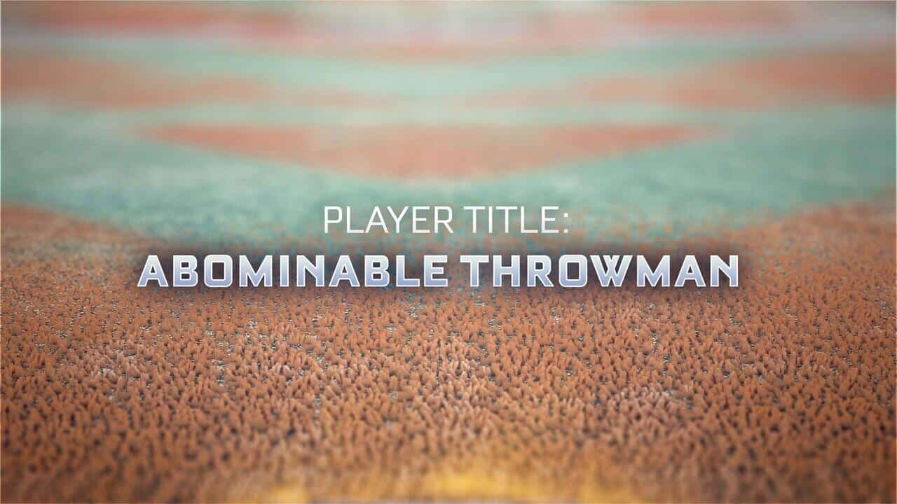 Abominable Throwman Player Title. Quelle: Psyonix / Epic Games Abominable Throwman Player Title
