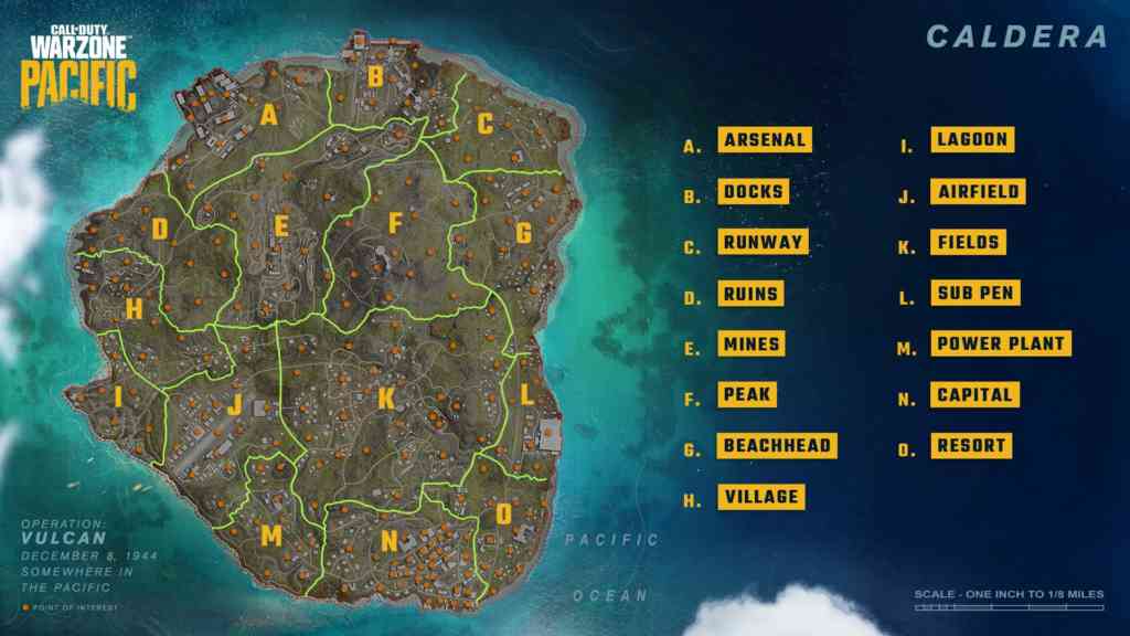 cod warzone pacific caldera cod warzone pacific caldera