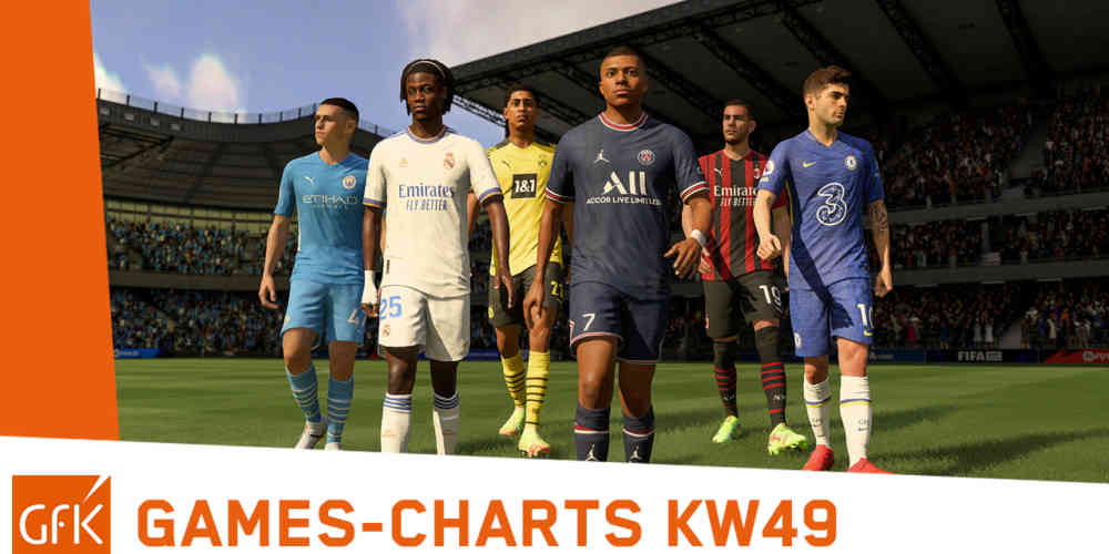 top 2 game charts deutschland kw49 2021 fifa 22