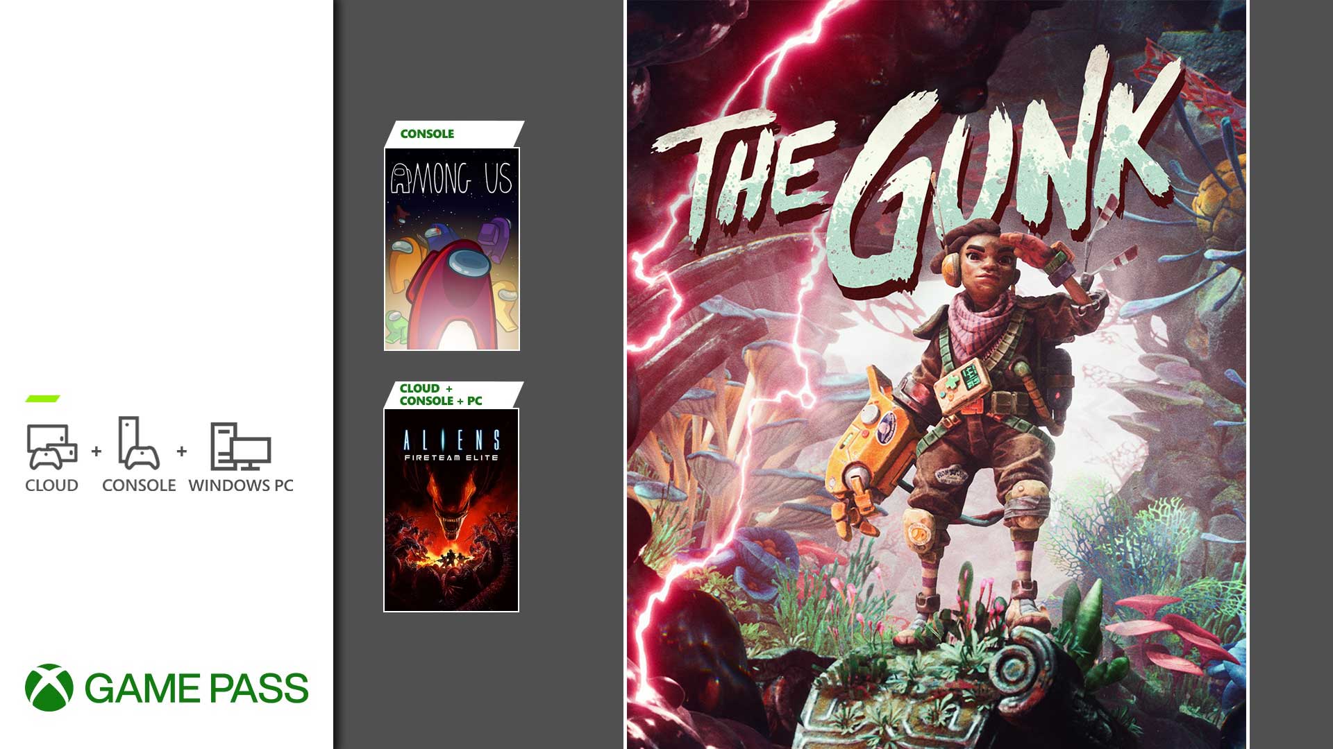 xbox game pass the gunk aliens among us