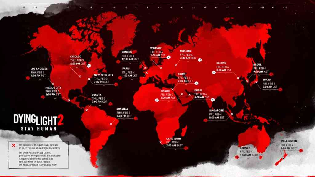 Dying Light 2 Release Map Dying Light 2 Release Map