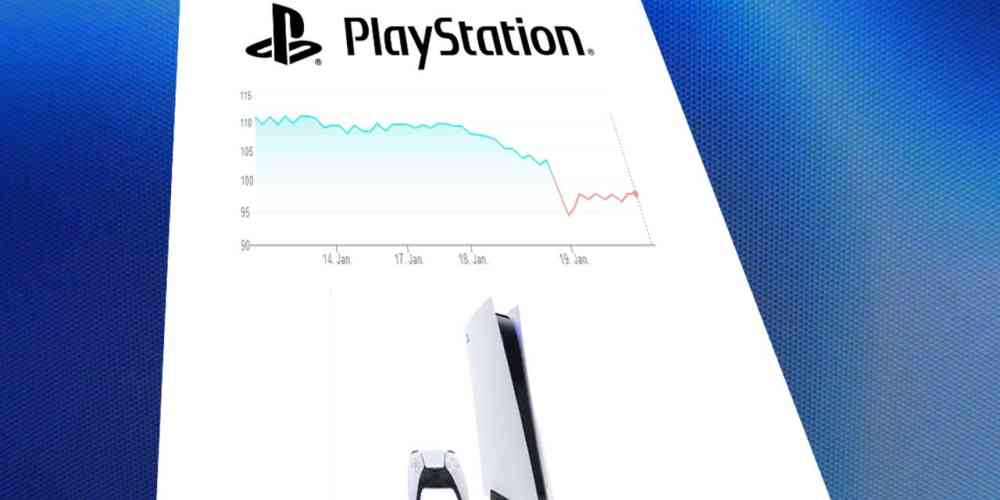 sony playstation aktien einbruch