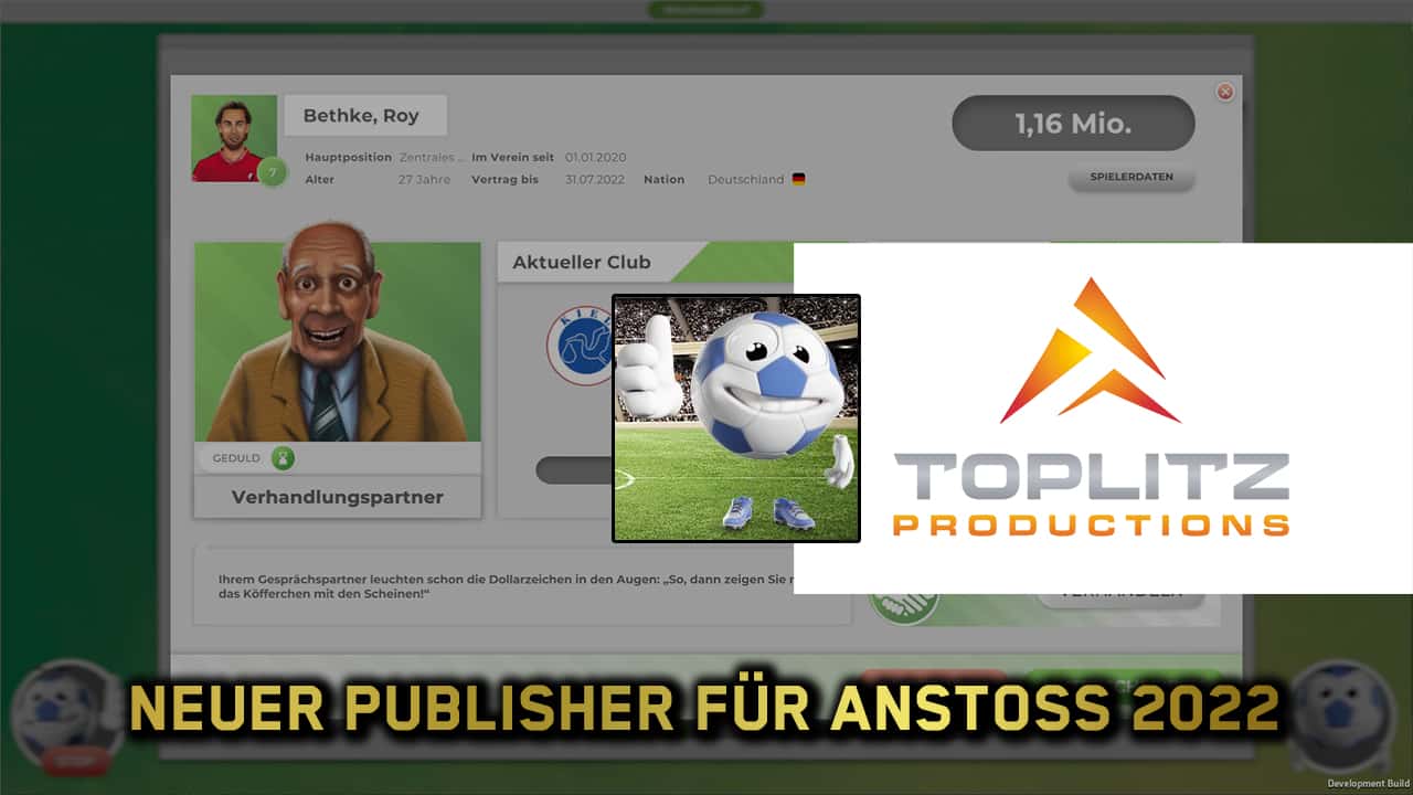 Anstoss 2022 Neuer Publisher und internationaler Release Gaming