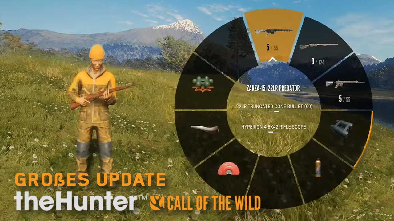 theHunter Call of the Wild Großes Update kommt Waffenrad und Wipe