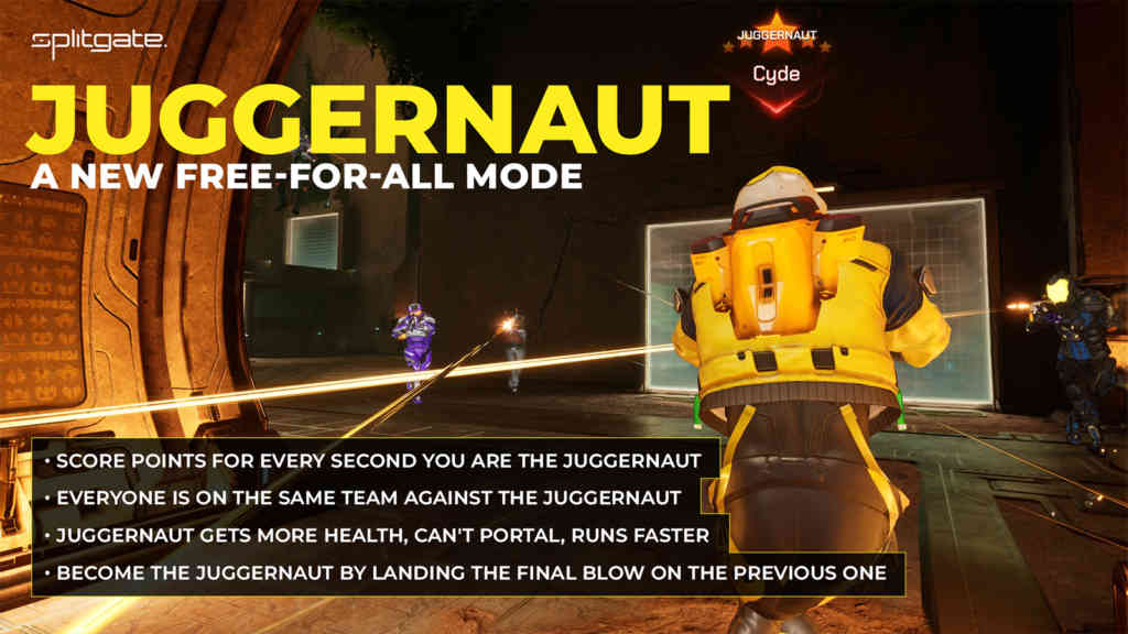 Splitgate juggernaut Modes Splitgate juggernaut Modes