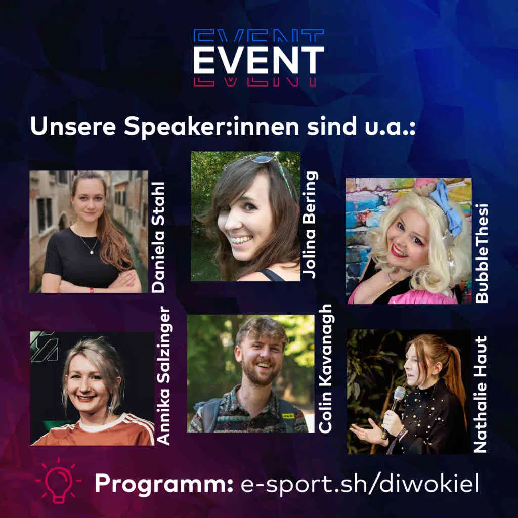 2022 diwokiel Event Games Esports and More Speaker innen