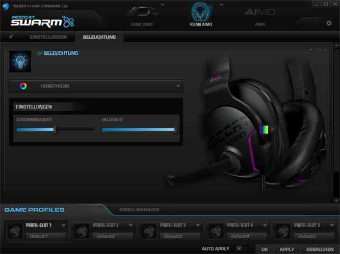 roccat khan swarm beleuchtung