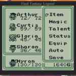 FFLIII Party Menu