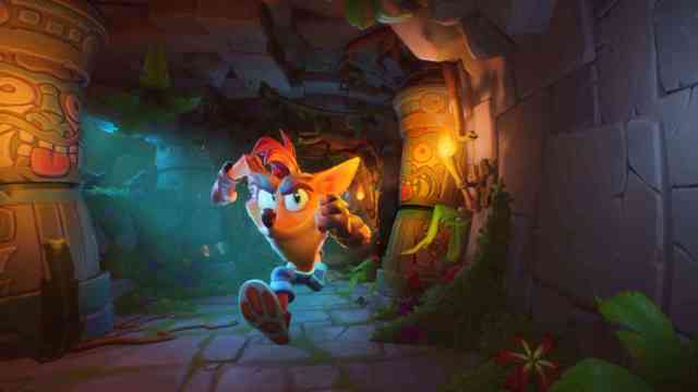 "Crash Bandicoot 4: I's about time" ist ab dem 12. März auch auf PlayStation 5 erhältlich. Quelle: Toys for Bob, Activision CB4 Screenshot Launch 1 Crash 01