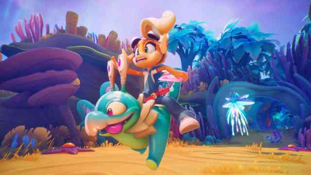 "Crash Bandicoot 4: I's about time" ist ab dem 12. März auch auf PlayStation 5 erhältlich. Quelle: Toys for Bob, Activision CB4 Screenshot Launch 3 Coco 01