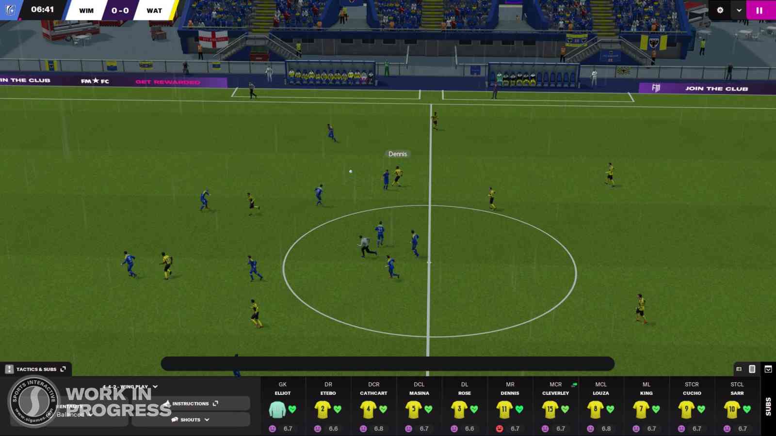 FM22 Match Engine. Quelle: SEGA FM22 Match Engine